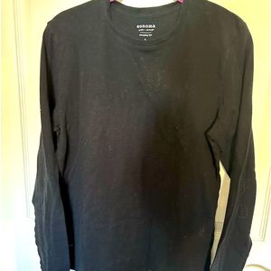 Long sleeve very comfortable T-shirt. Navy/black. Size L
